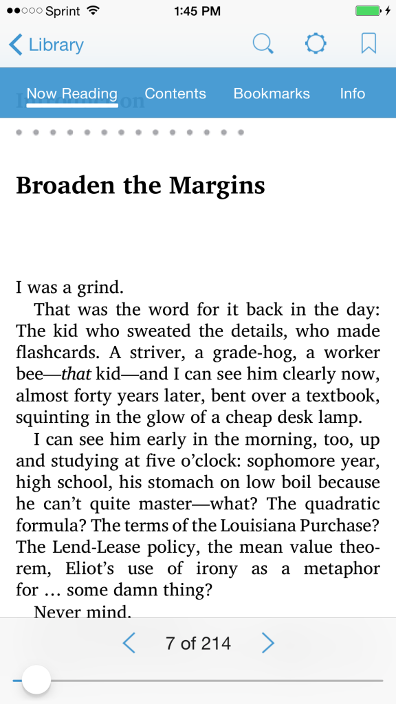 Bluefire Reader on iPhone 6+